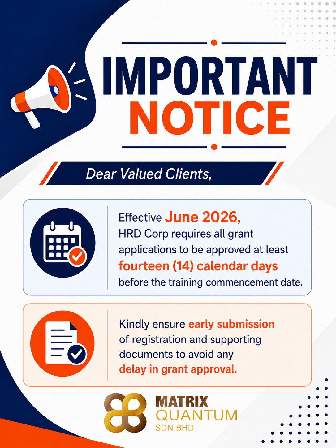 New Grant Approval Policy