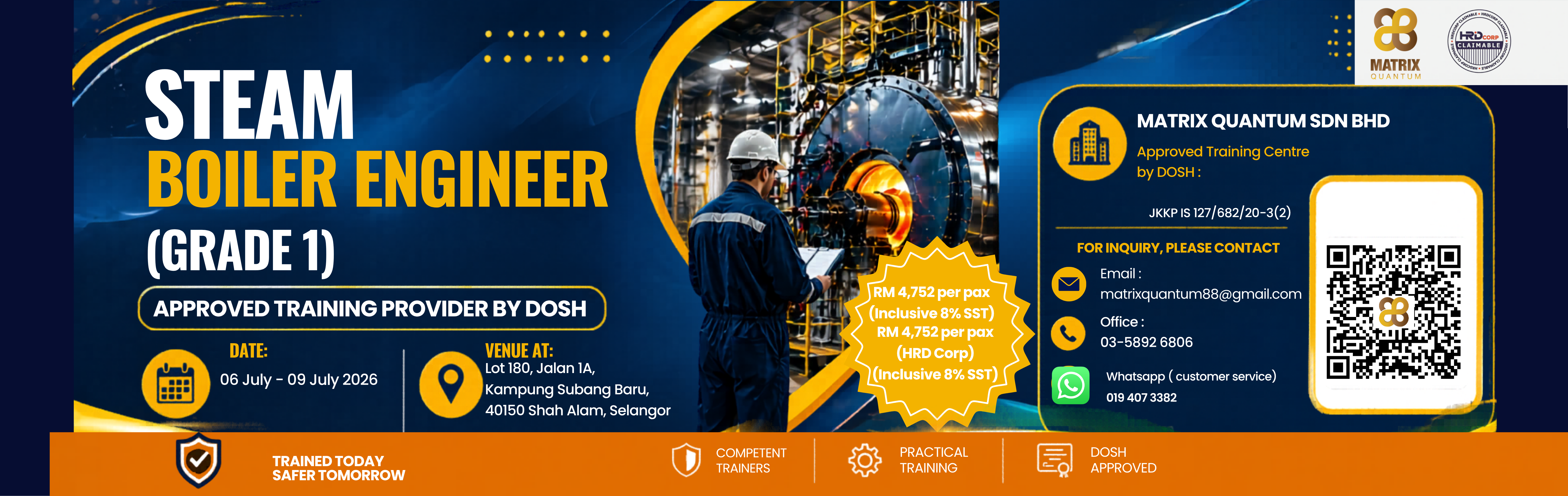 Steam Boiler Engineer Grade 1 — open registration form