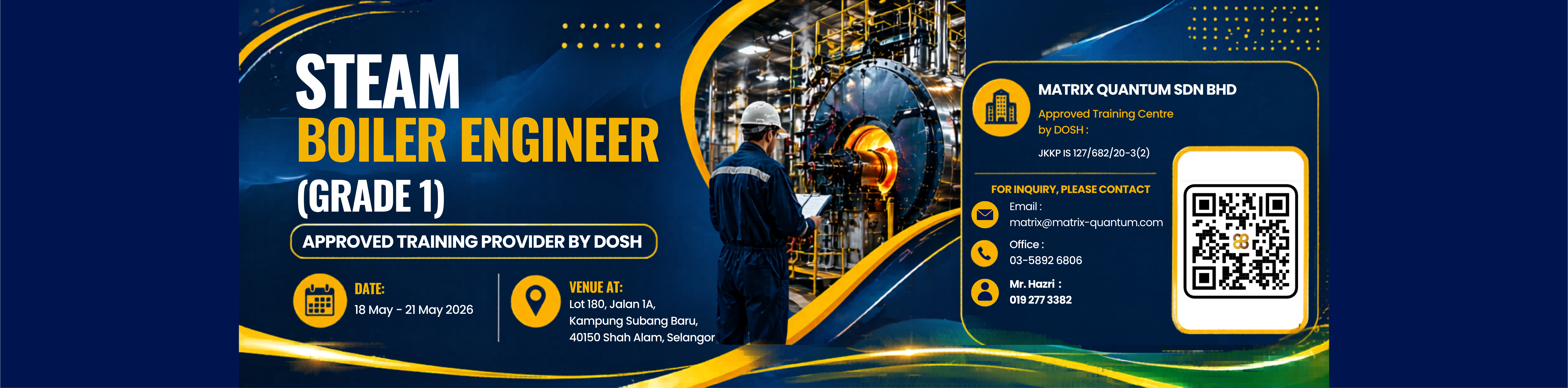 Steam Boiler Engineer Grade 1 — open registration form