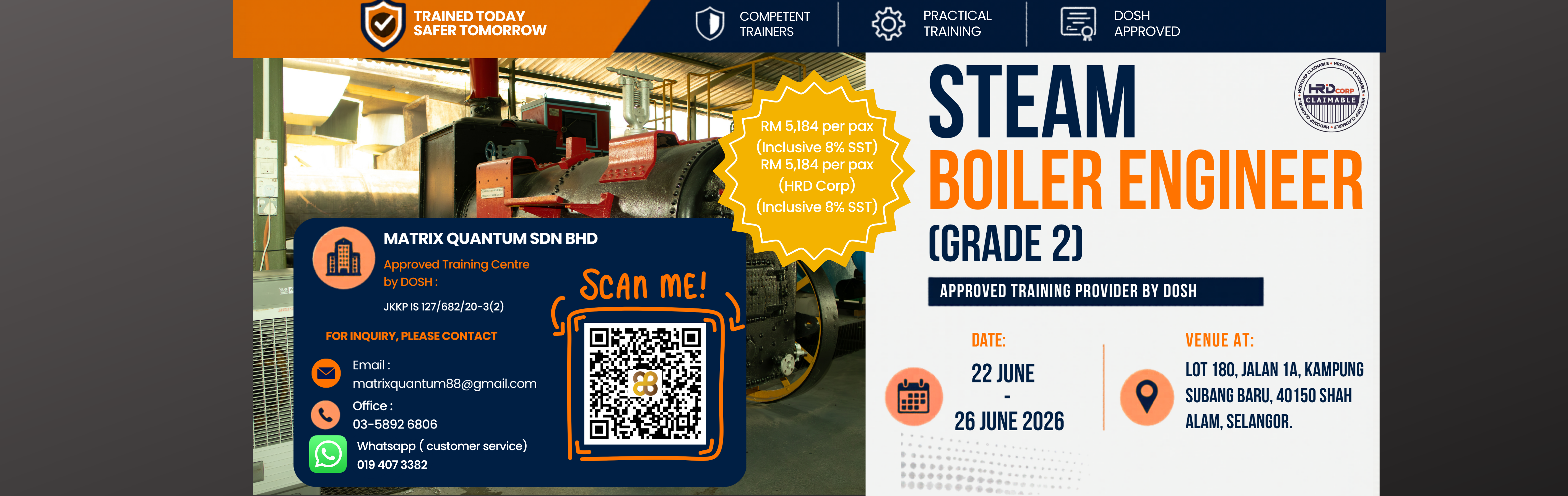 Steam Boiler Engineer Grade 2 — open registration form