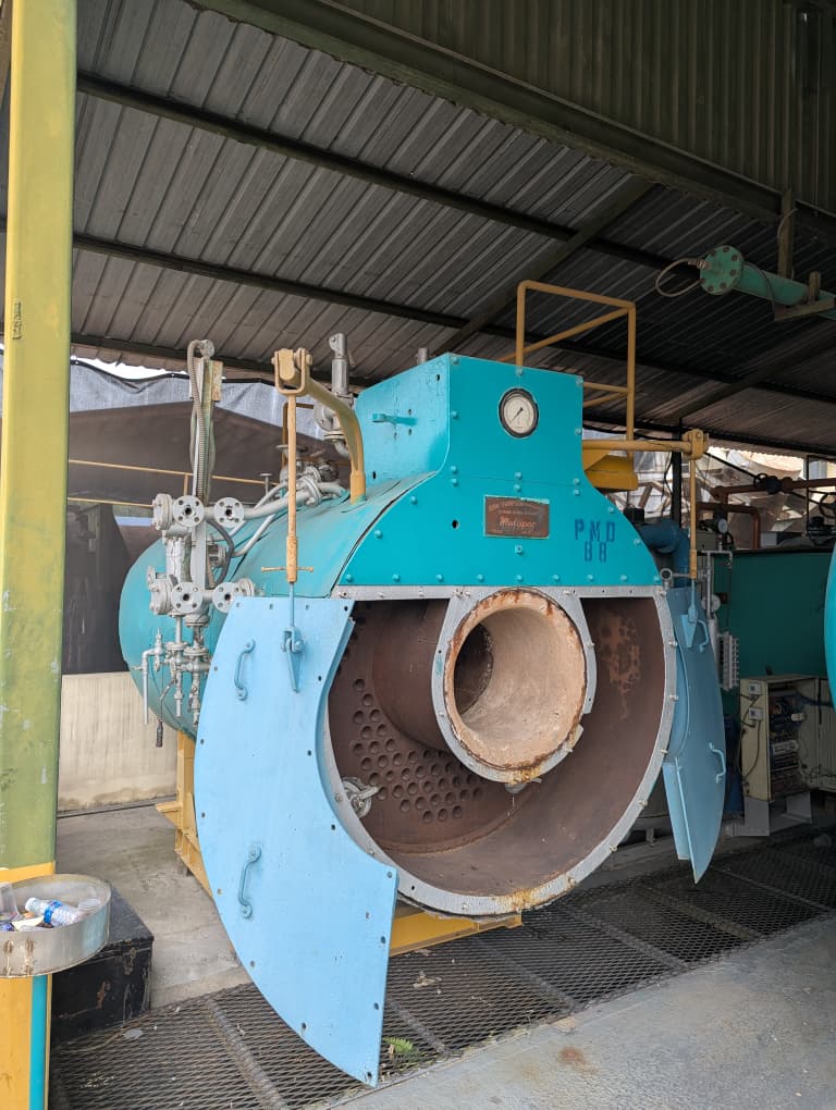 Fire-Tube Boiler — Front Door Open
